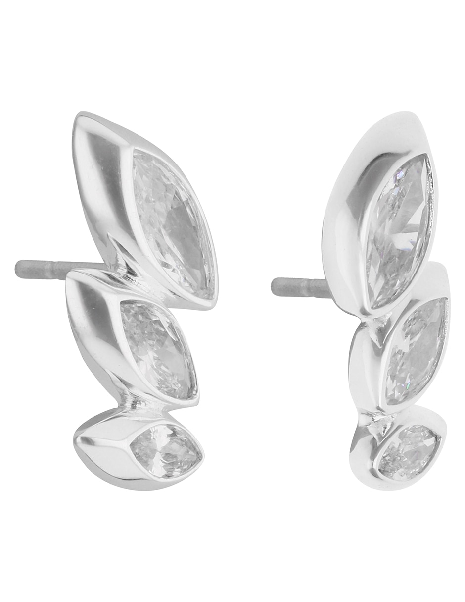 Aretes de gota con acabado pulido 2