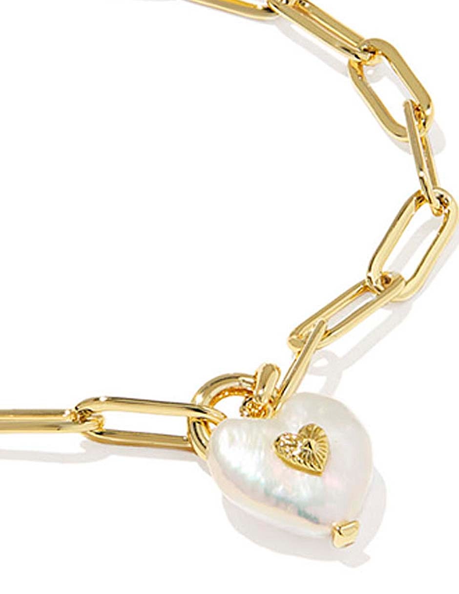 Pulsera Kendra Scott con perla cultivada 14 K con acabado baño de oro
