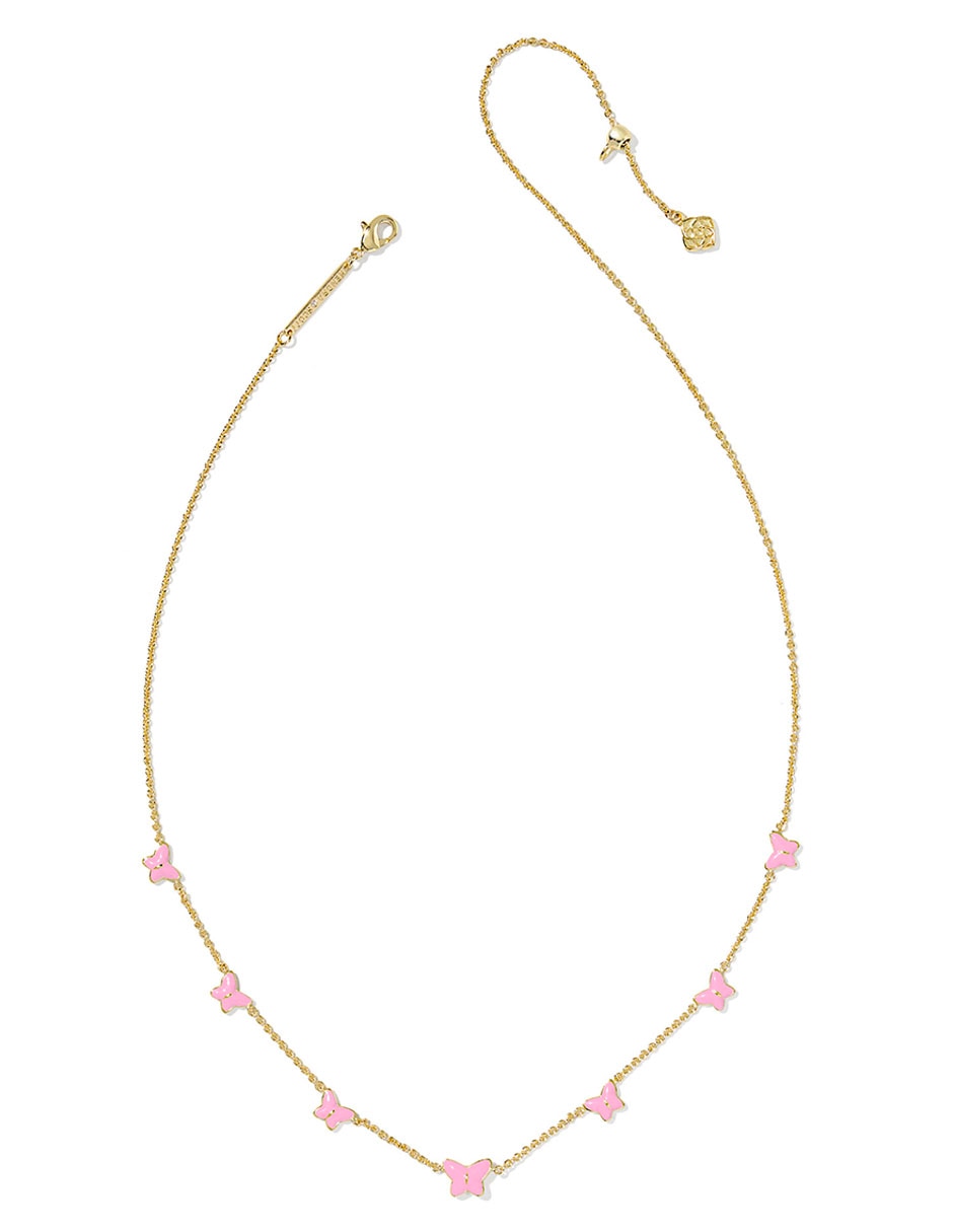 Collar de mariposa Kendra Scott Lilia de baño de oro 14 K