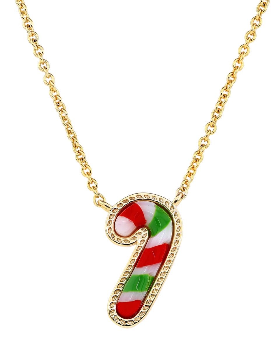 Collar de bastón de dulce Kendra Scott baño de oro 14 K