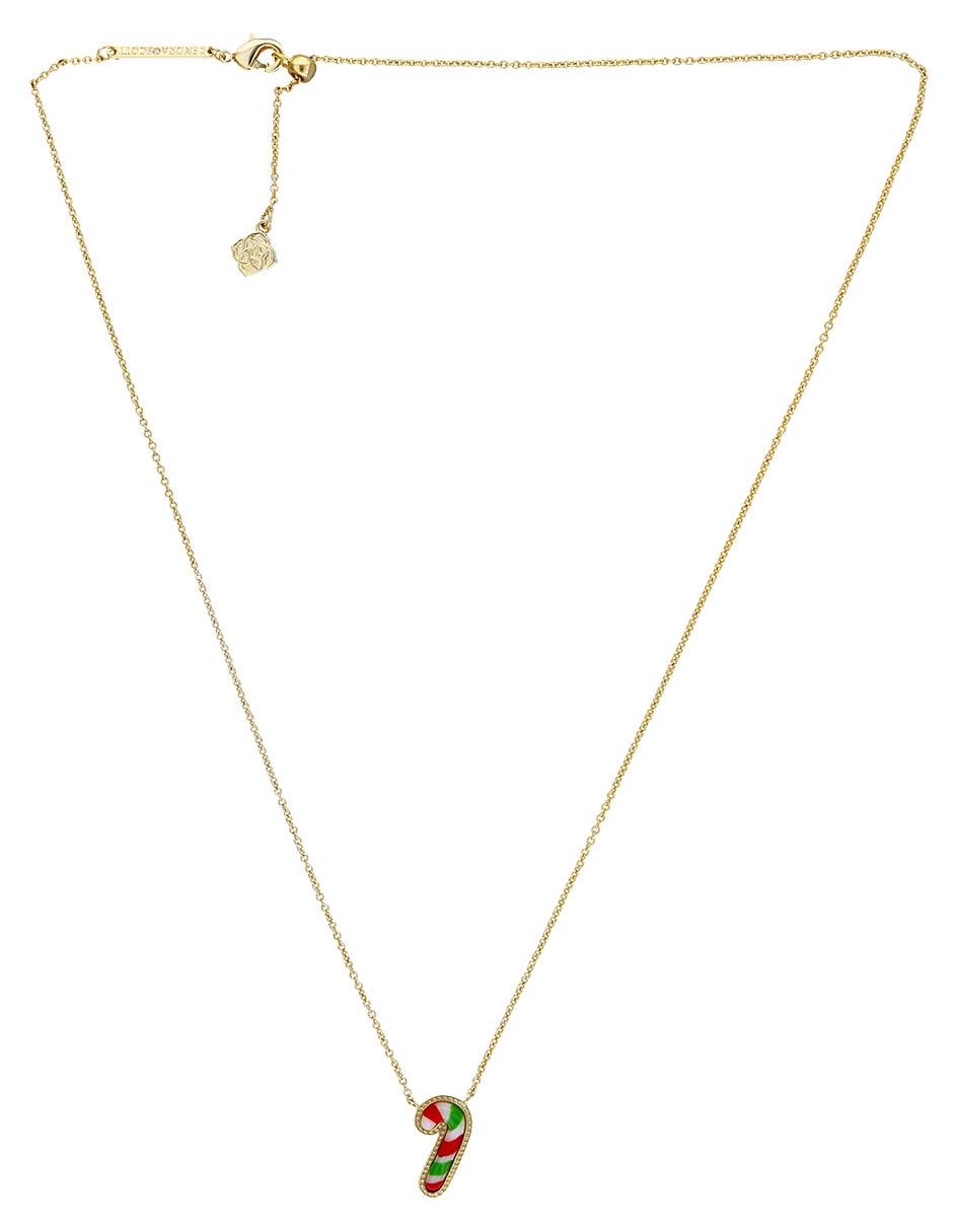 Collar de bastón de dulce Kendra Scott baño de oro 14 K