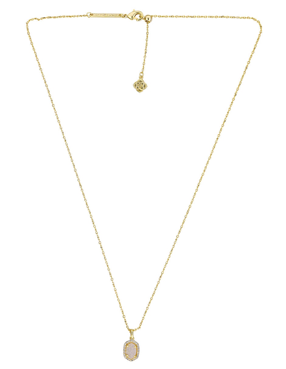 Collar de hexágono baño de oro 14 K 2