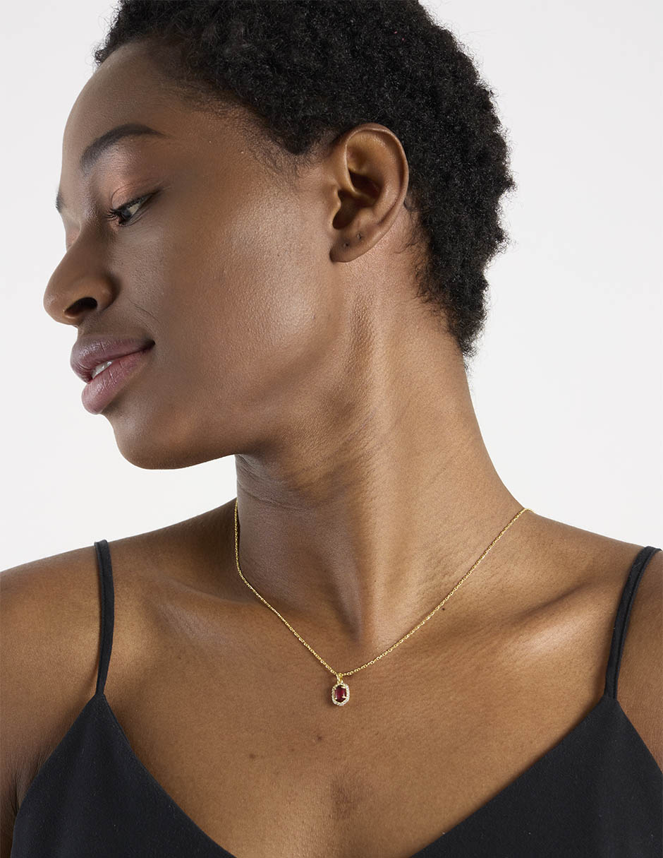 Collar de hexágono Kendra Scott baño de oro 14 K