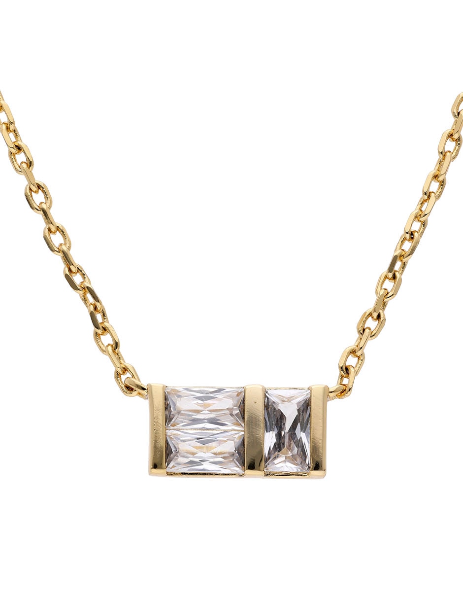 Collar rectangular Kendra Scott con acabado baño de oro 14 K