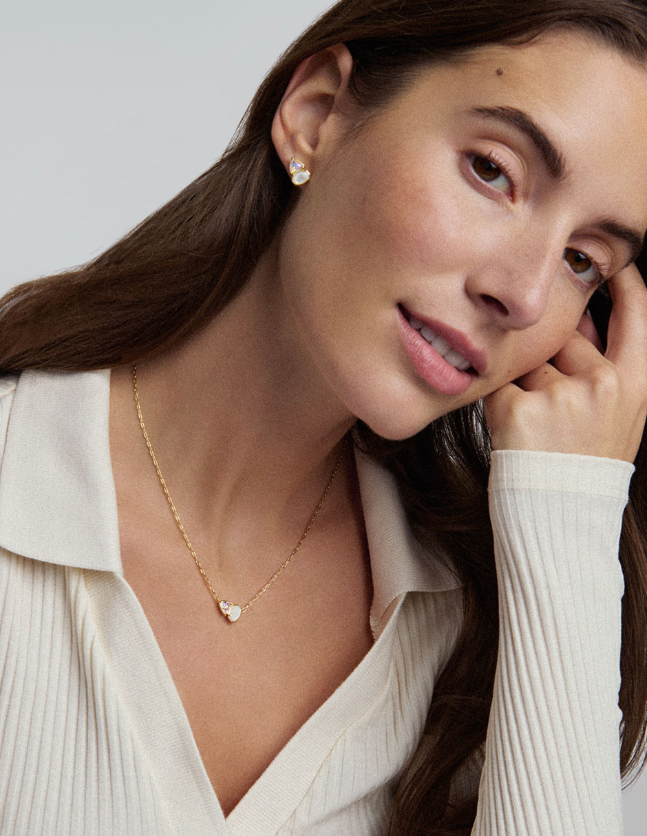 Collar Kendra Scott Tatum de baño de oro 14 K