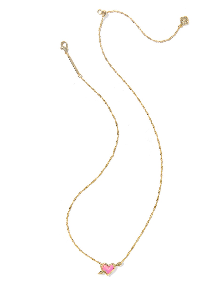 Collar de corazón Kendra Scott baño de oro 14 K