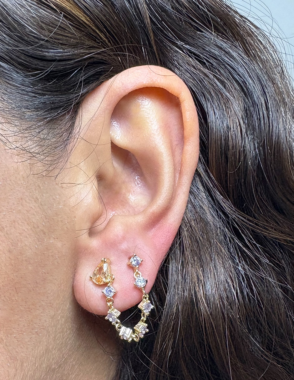 Piercing de estrella Estrellas con acabado baño de oro 14 K 3