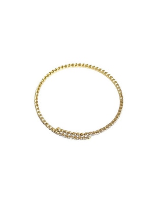 Pulsera con zirconia Cup Chain acabado pulido