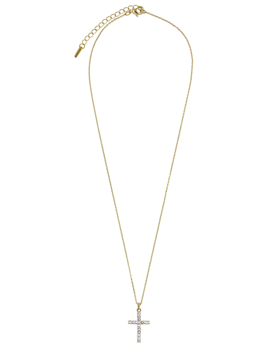 Collar con dije de cruz artre square