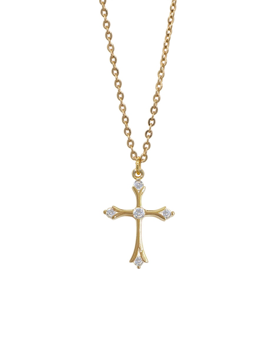 Collar con dije de cruz artre