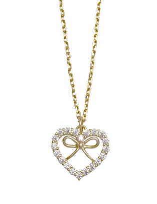 Collar con dije de corazón westies coquette de plata p 925