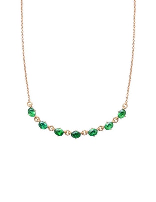 Collar circonia oval