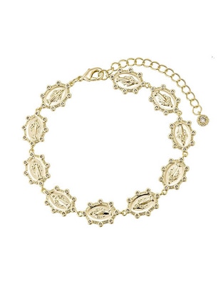 Pulsera 14 k Religiosos con acabado baño de oro Pulsera 14 k Religiosos con acabado baño de oro