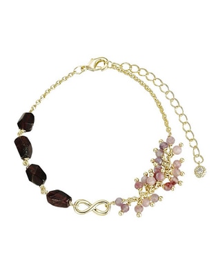 Pulsera 14 k Infinito con acabado baño de oro Pulsera 14 k Infinito con acabado baño de oro