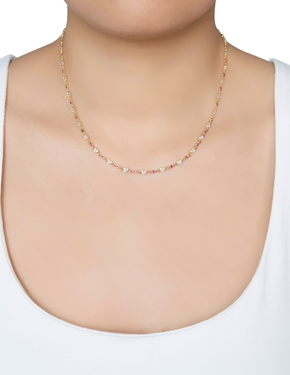 Collar mossimo corazón chispita