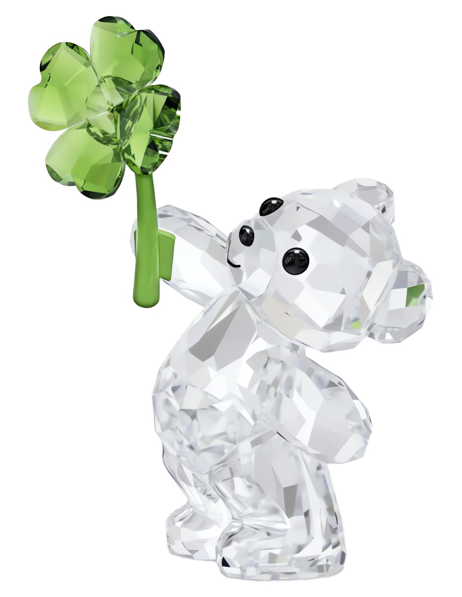 Figura decorativa de oso Swarovski Osos Kris de cristal y metal