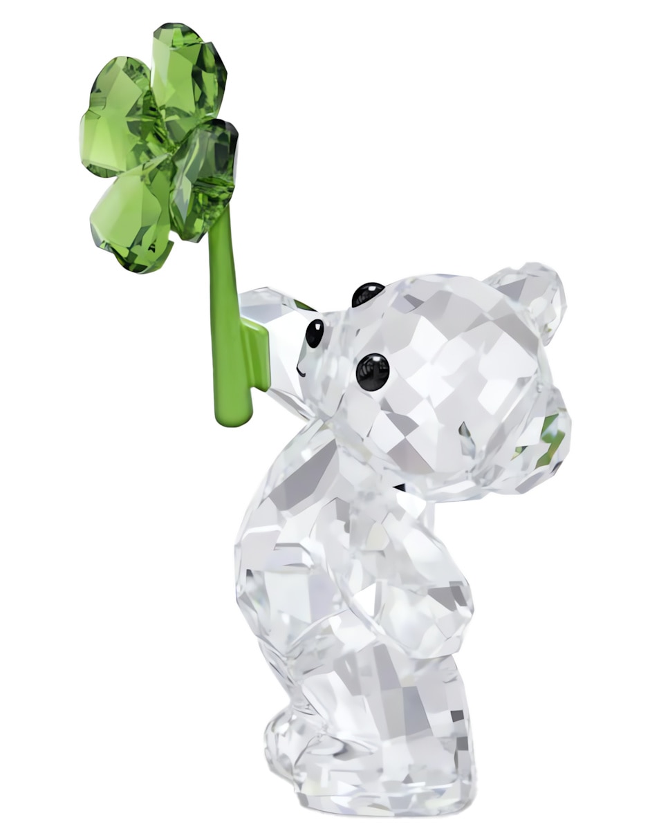 Figura decorativa de oso Swarovski Osos Kris de cristal y metal