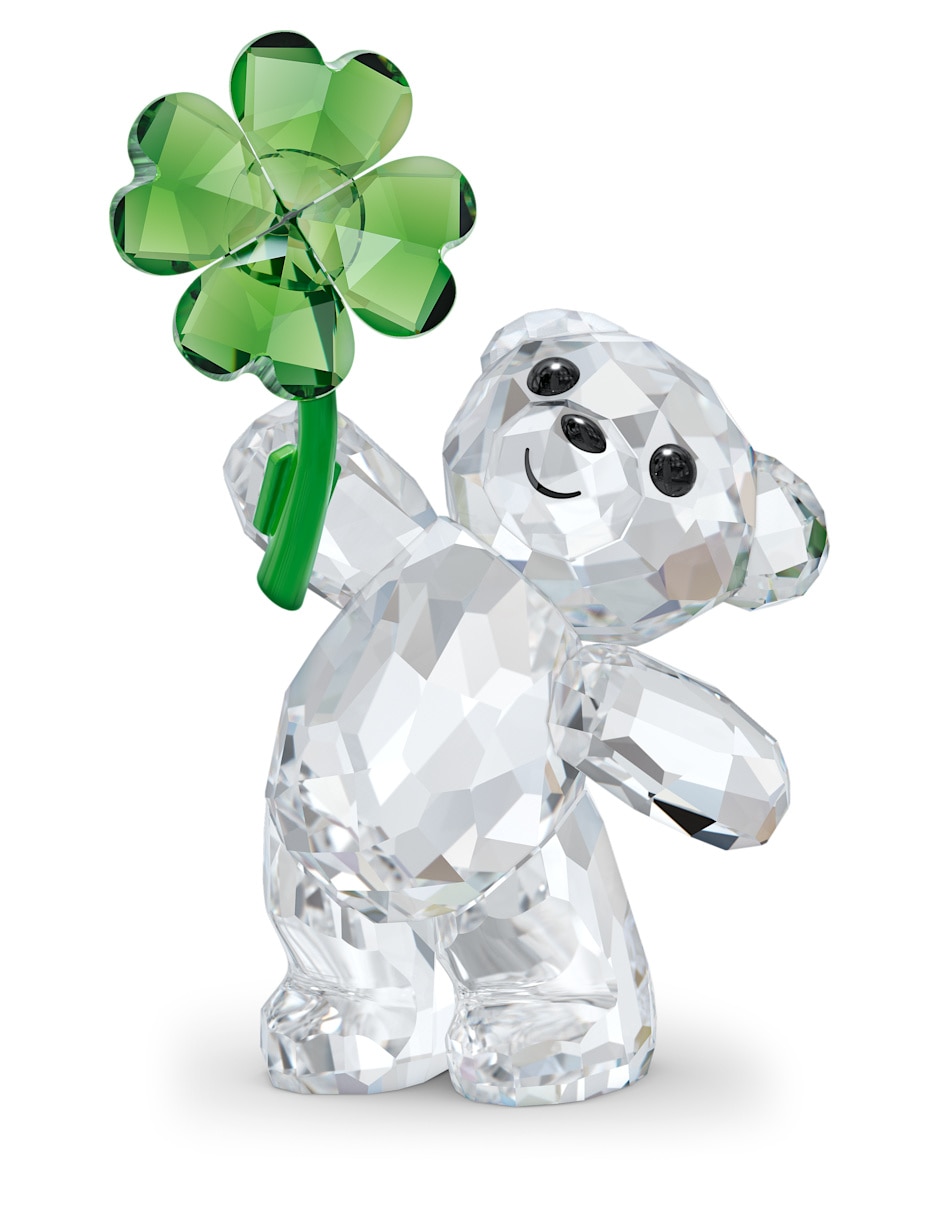 Figura decorativa de oso Swarovski Osos Kris de cristal y metal