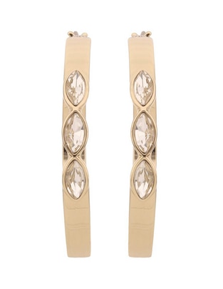 Arracadas con acabado pavé cristal Arracadas con acabado pavé cristal
