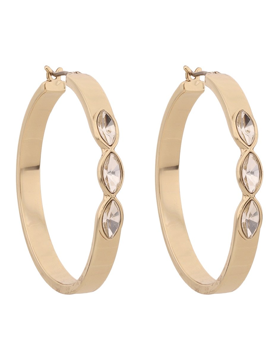 Arracadas con acabado pavé cristal 2