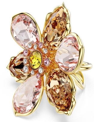 Anillo de flor Idyllia brillante