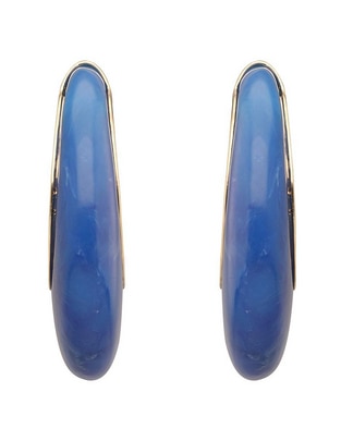 Aretes circulares con acabado esmaltado Aretes circulares con acabado esmaltado
