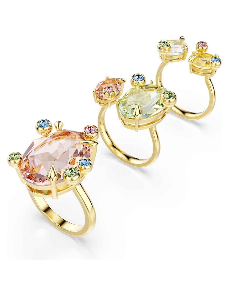 Anillo "de (si aplica)" irregular swarovski gema no aplica sin kilataje "de" metal swarovski brillante
