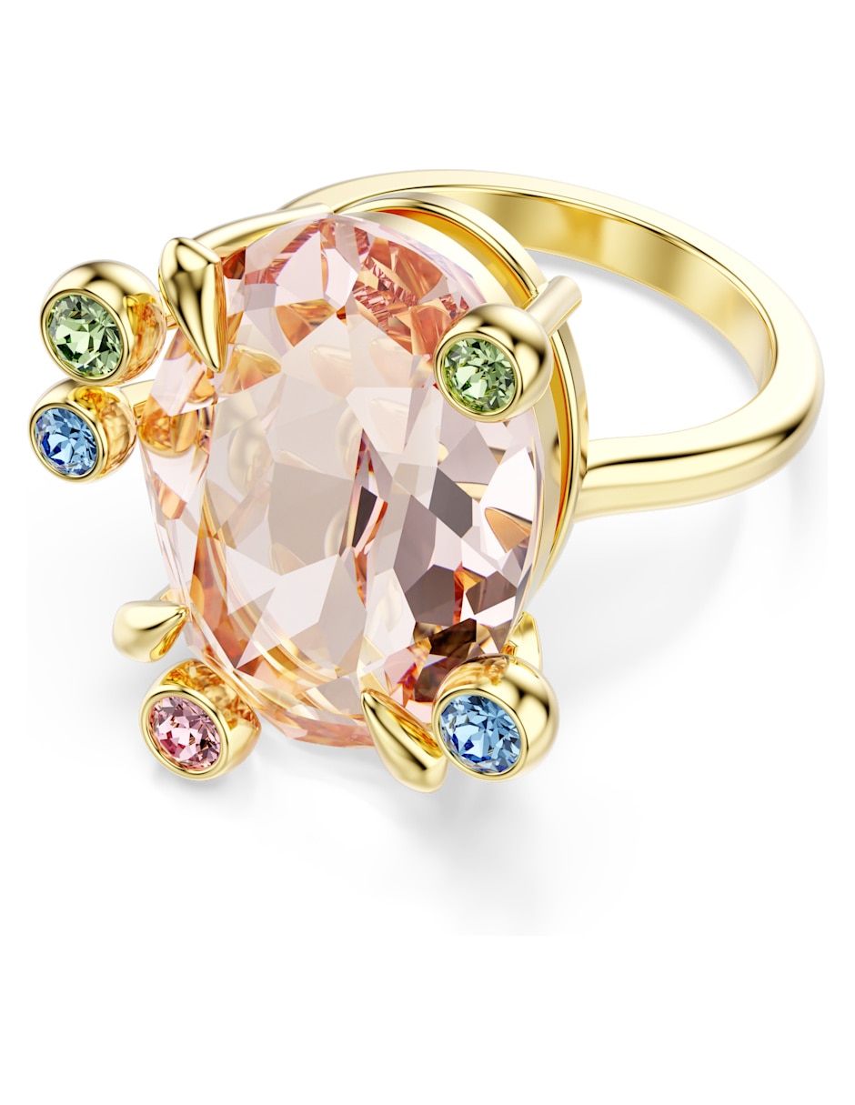 Anillo "de (si aplica)" irregular swarovski gema no aplica sin kilataje "de" metal swarovski brillante