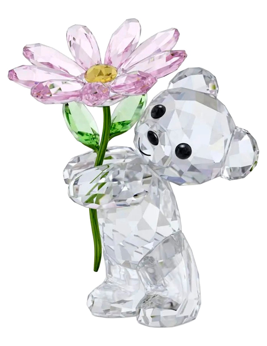 Figura decorativa de oso Swarovski de cristal y metal