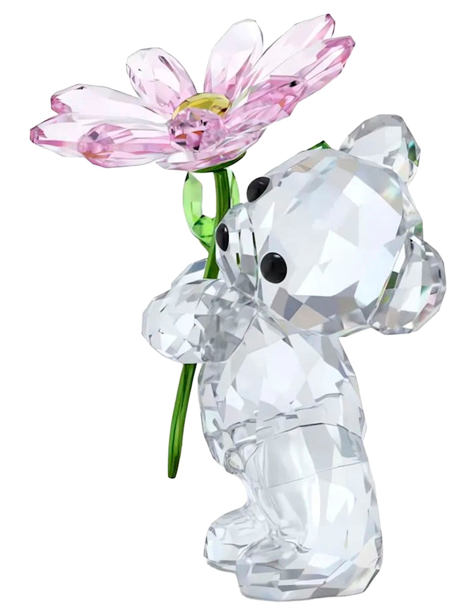 Figura decorativa de oso Swarovski de cristal y metal