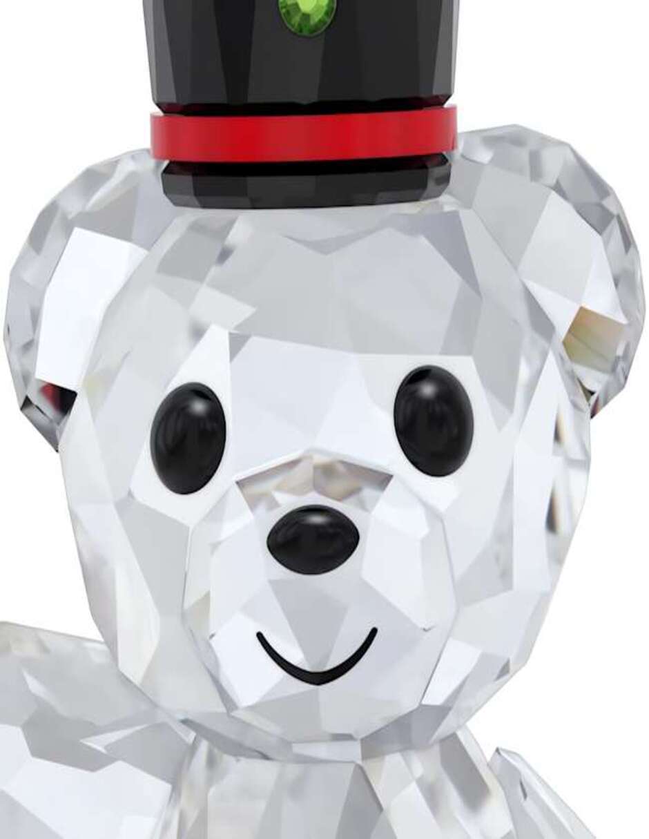 Figura decorativa de oso Osos Kris de cristal y metal 3