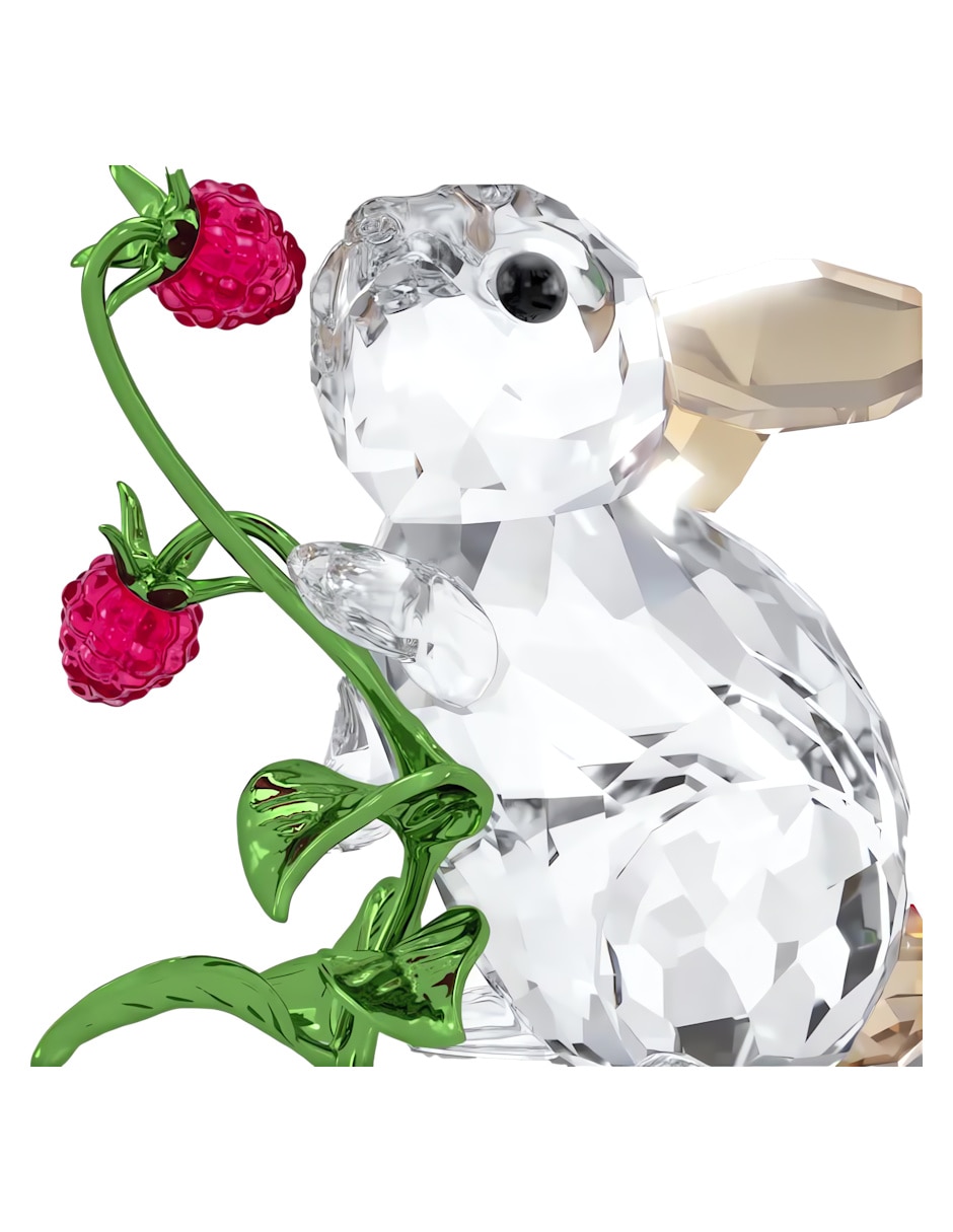 Figura decorativa de conejo swarovski idyllia de cristal y metal