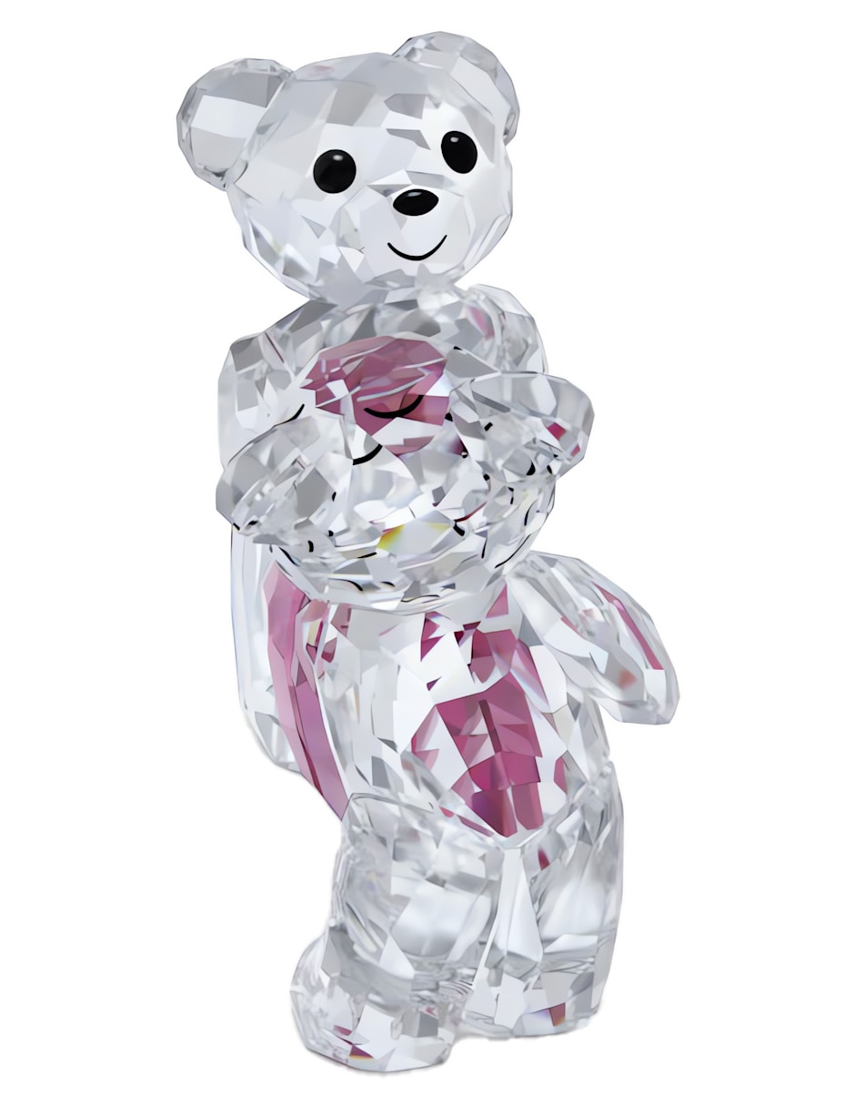 Figura decorativa de oso Swarovski Osos Kris de cristal y metal