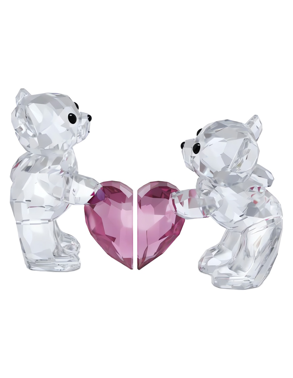 Figura decorativa de oso Swarovski Osos Kris de cristal y metal