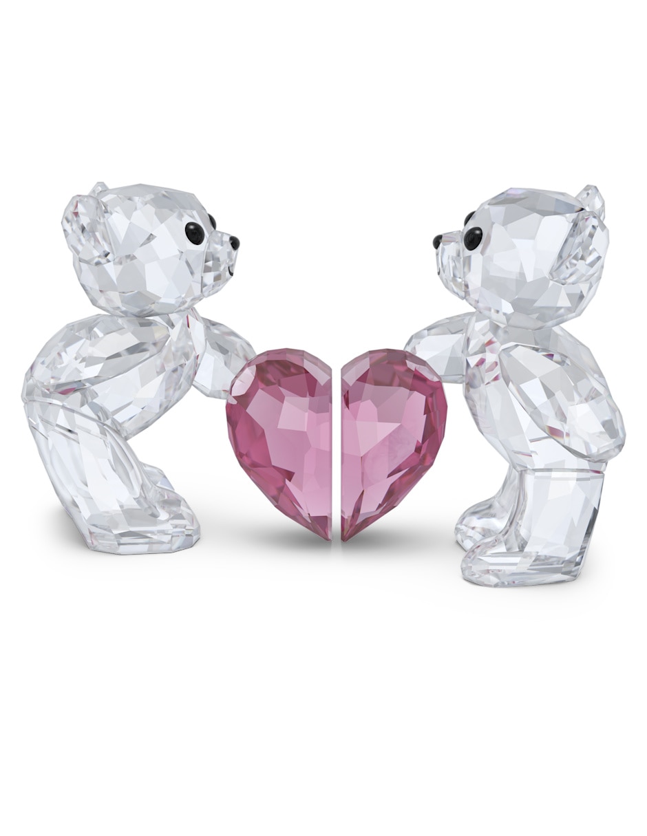 Figura decorativa de oso Swarovski Osos Kris de cristal y metal