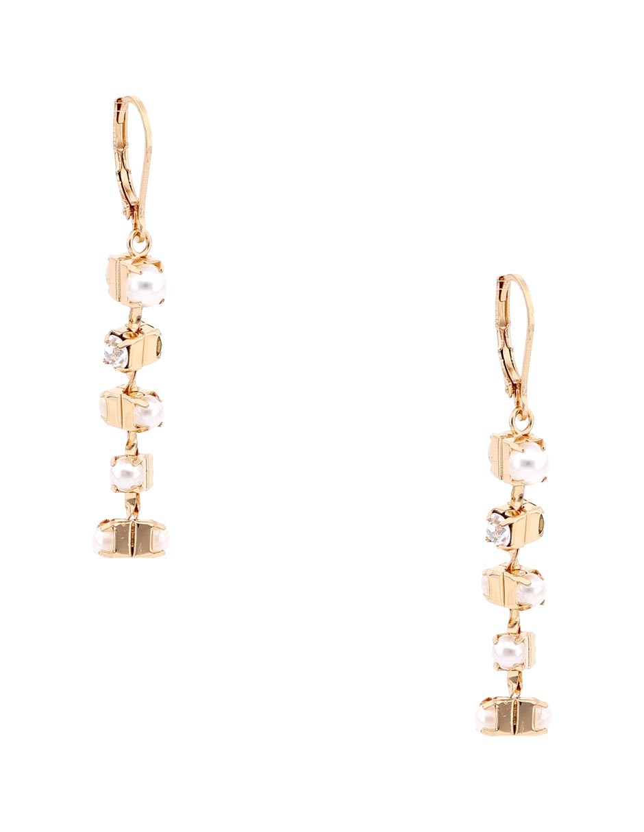 Aretes con acabado brillante cristal 2