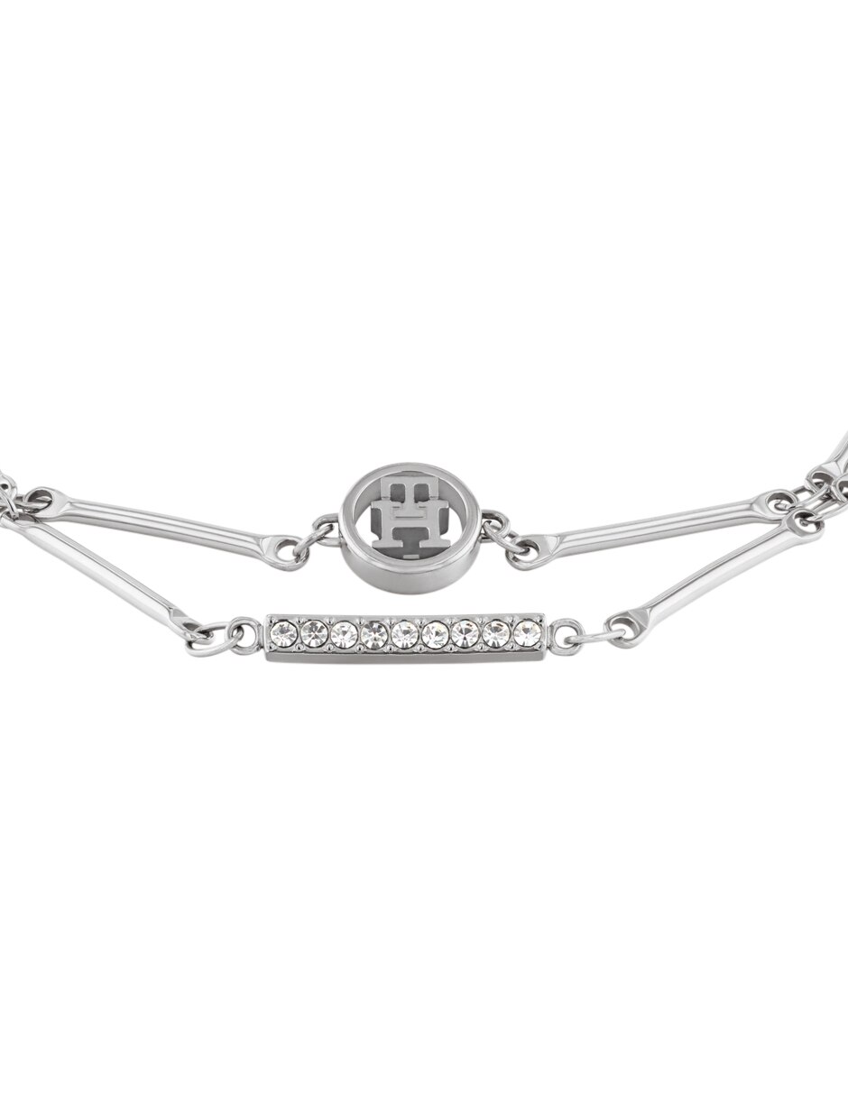 Pulsera Hilfiger con cristal Bar Chain con acabado brillante 3