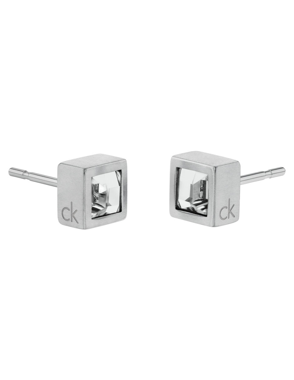 Broqueles cuadrados con acabado brillante cristal 2