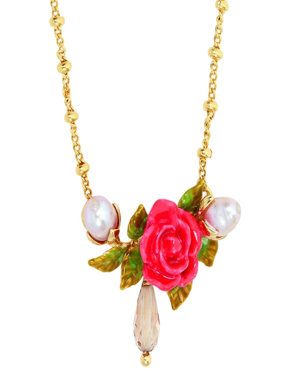 Collar Rosa Antica de baño de oro 18 K 1