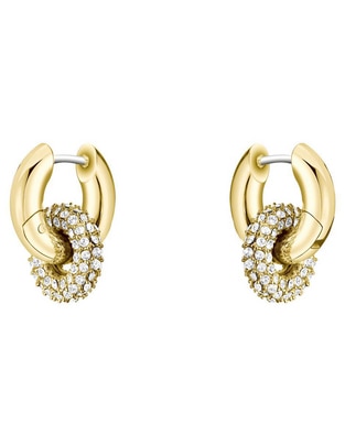 Aretes de aro con acabado brillante cristal Aretes de aro con acabado brillante cristal