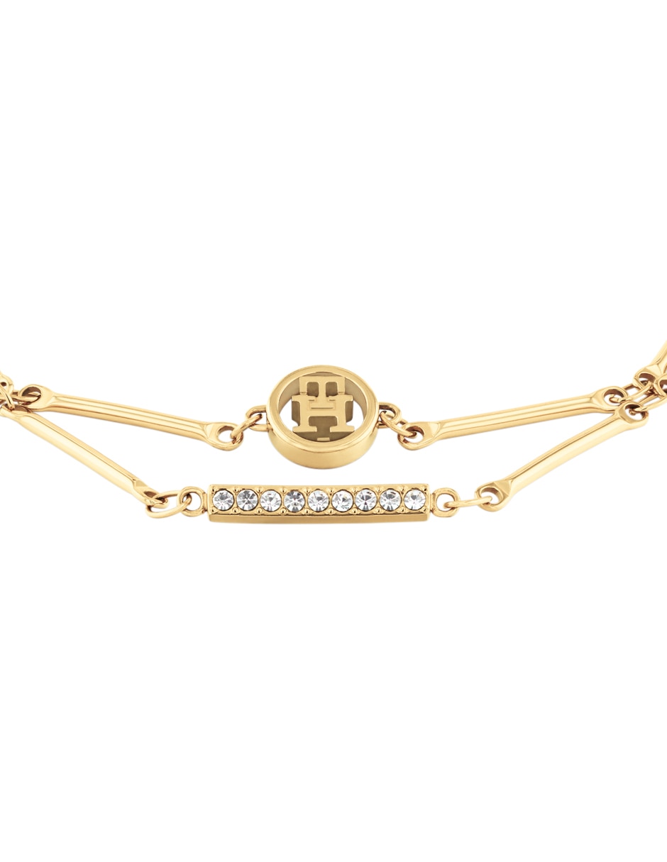 Pulsera con cristal Bar Chain acabado brillante 2