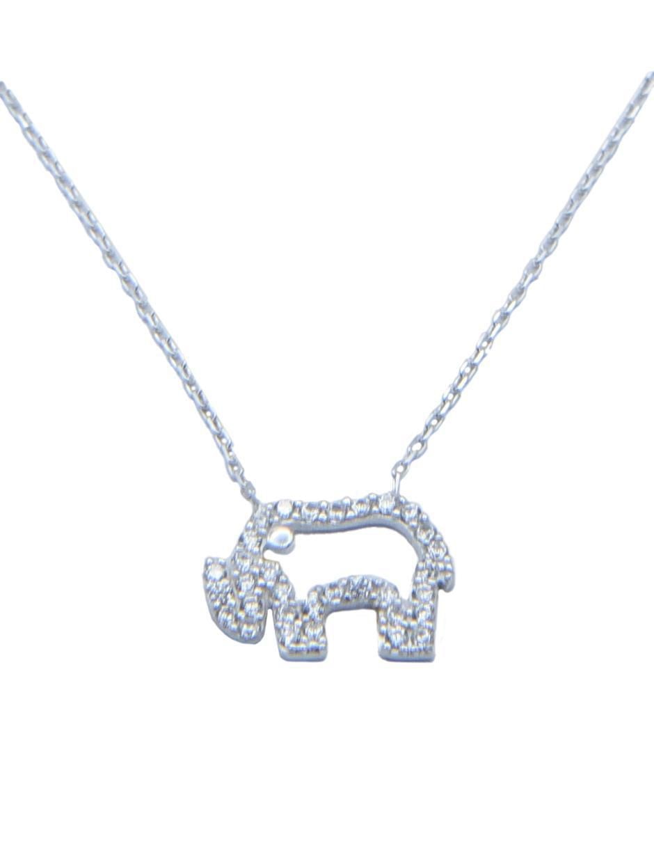 Gargantilla elefante de plata P 925