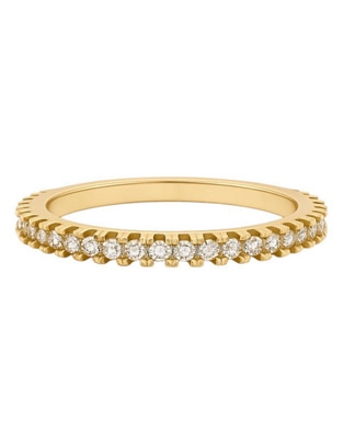 Anillo multi gemas circular 14 k de oro amarillo zirconia pulido Anillo multi gemas circular 14 k de oro amarillo zirconia pulido