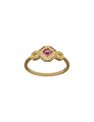 Anillo circular carré p 925 de plata zirconia pavé