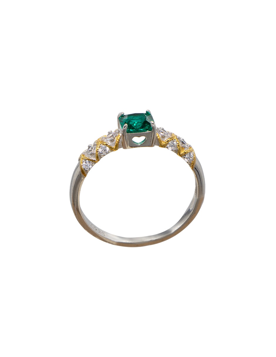 Anillo P 925 de plata zirconia pavé 2