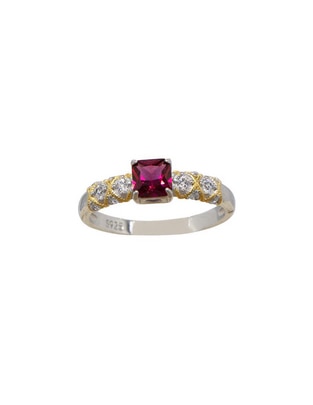 Anillo P 925 de plata zirconia pavé 1