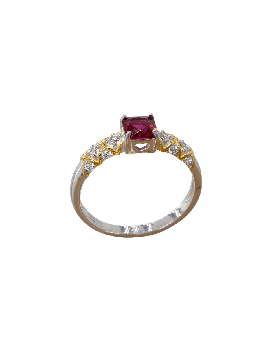 Anillo P 925 de plata zirconia pavé 2