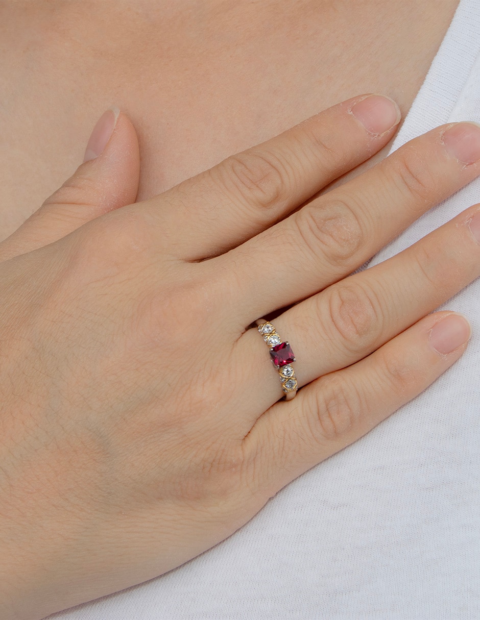 Anillo P 925 de plata zirconia pavé