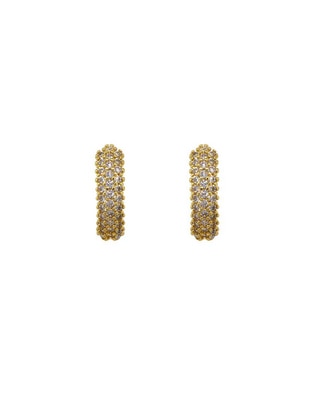 Aretes con acabado pavé
