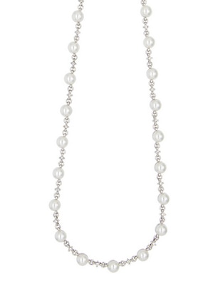 Collar carré perlas brillantes